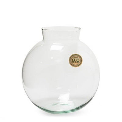 Vase lavet i 100% genbrugsglas